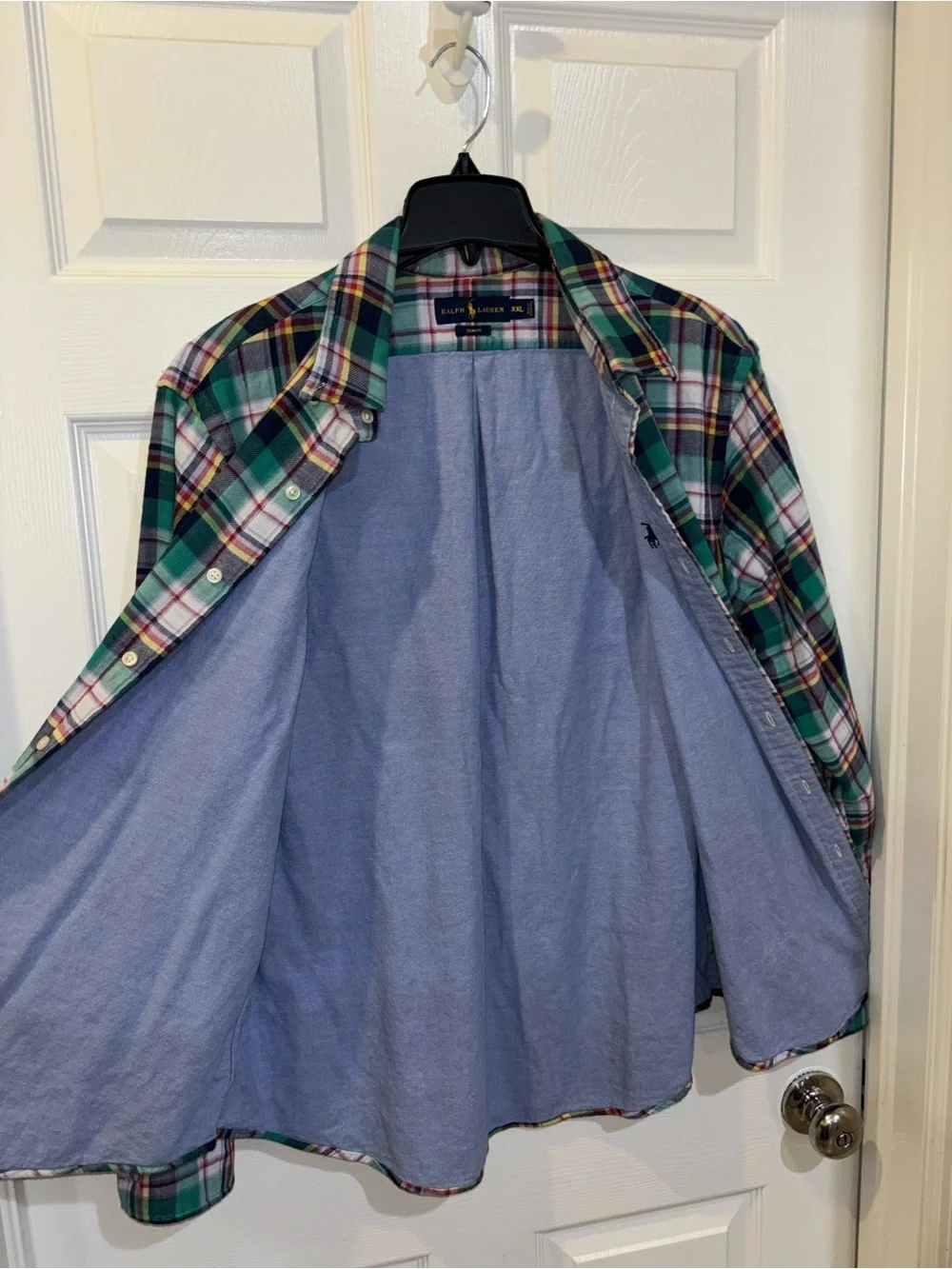 Polo Ralph Lauren plaid flannel button-down shirt SZ XXL​ - Picture 7 of 13